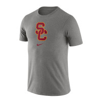 USC Trojans Men's Nike Gray SC Interlock Essential Logo T-Shirt